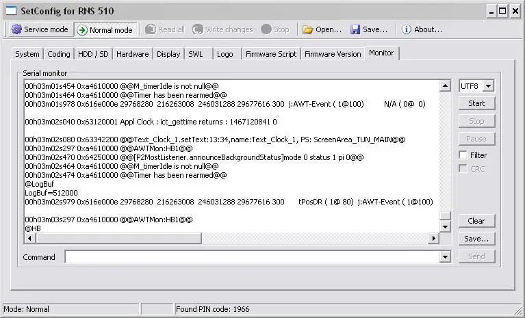 SetConfig для RNS определить хлопотные единицы изменить PIN-код стереть NAND памяти Obd2 сканер автомобиля диагностическое программное обеспечение