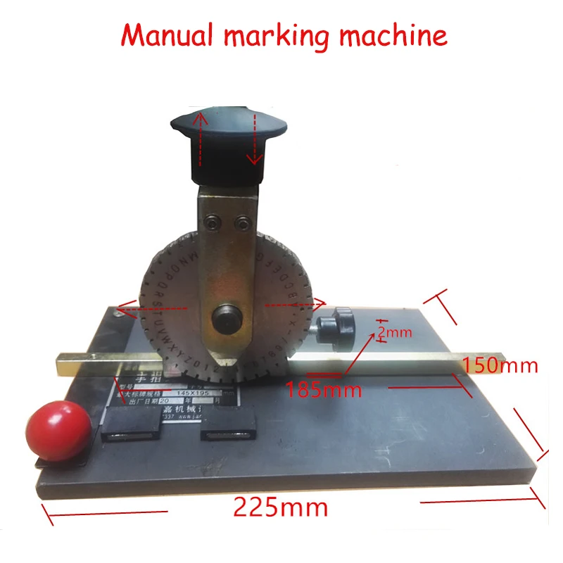 Buy Manual Metal Plate Printer Marking Machine High Quality Handheld Signage