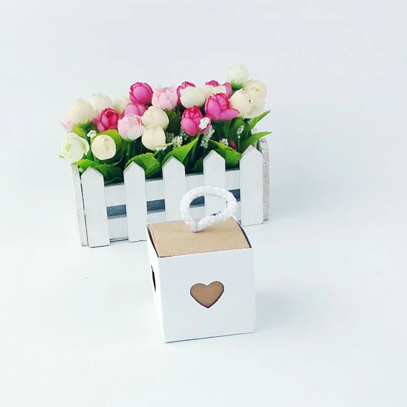 50 шт./компл. высокое качество в форме сердца Крафт бумажная коробка для подарков в знак признательности Свадебная вечеринка важны подарочные коробки для конфет дома предметы декора для вечеринок и дней рождения
