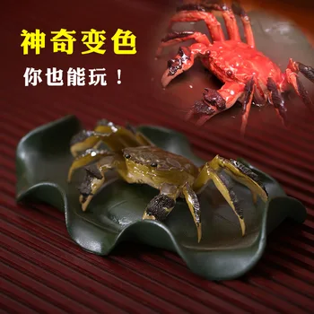 

tea spoiled discolored crab wholesale pure hand lotus leaf decoration all directions Yixing teapot gift customization