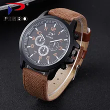 PINBO Casual Quartz watch men Women military Watches sport Wristwatch Leather Clock Fashion Quartz Wristwatch Relogio