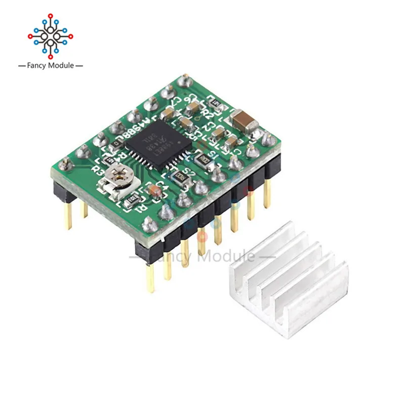 

1Pcs Reprap Stepper Driver A4988 Stepper Motor Driver Module with Heatsink