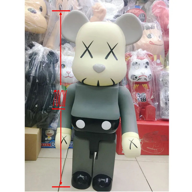 

70 CM very large Bearbrick Be@rbrick Street Art Kaws Bear Doll X Eye 1000% Vinyl Action Figure Collectible Model Toy A160