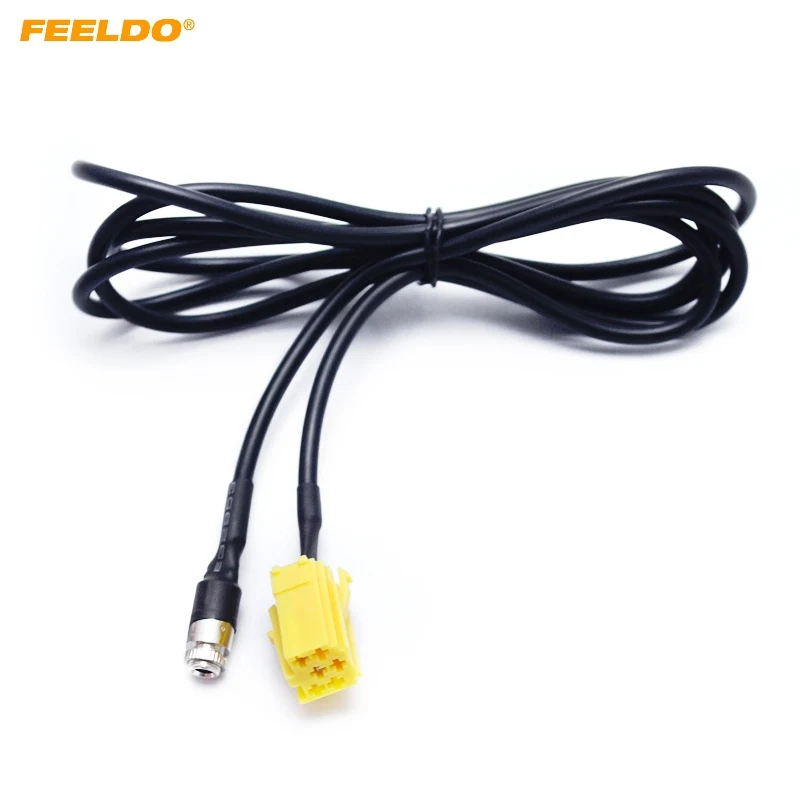 

FEELDO 5Pcs Car MINI ISO 6Pin to 3.5MM Jack Audio Device External Aux Cable Adapter For Fiat Grande Punto Alfa 159 #MX2812