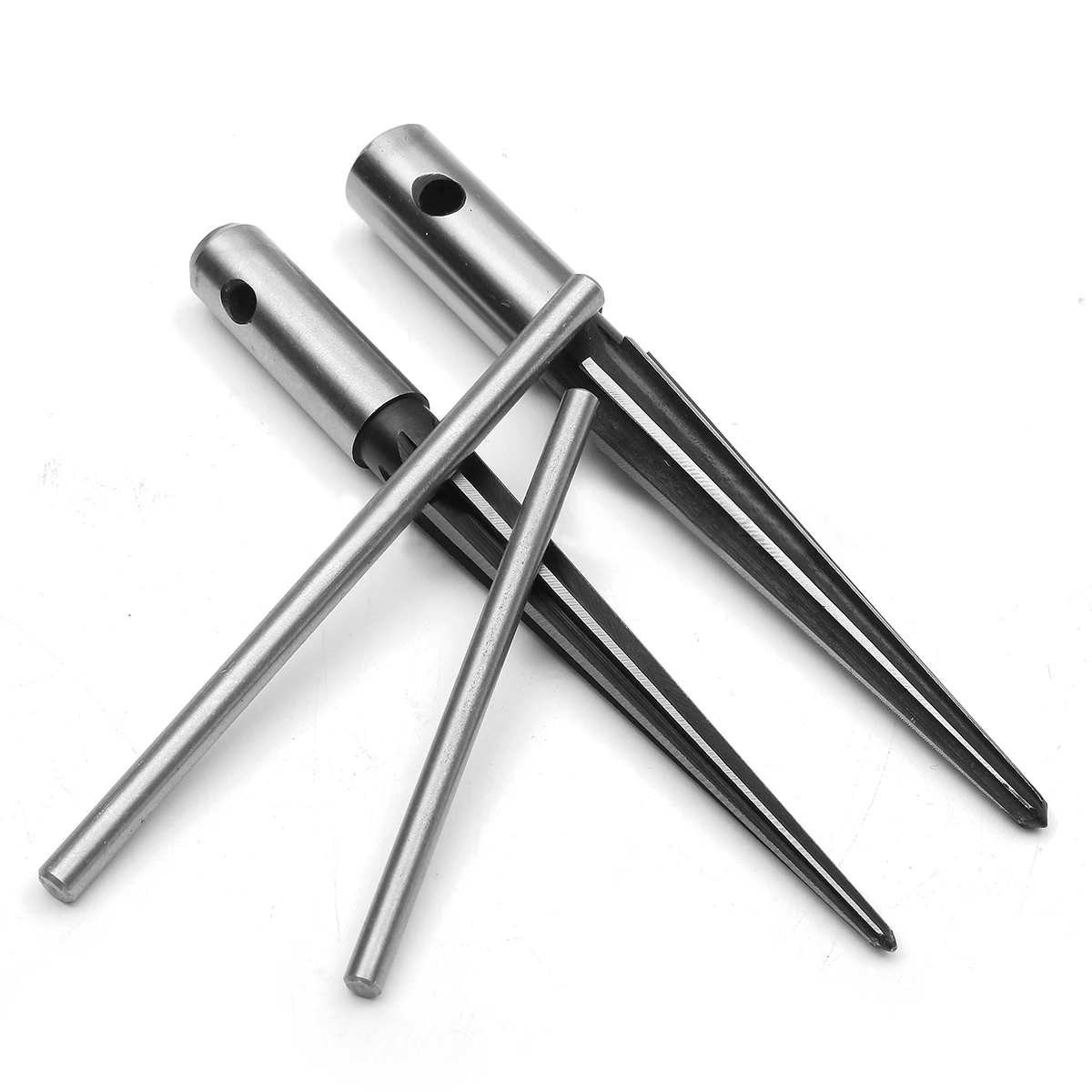 Handheld Tapered Reamer Set 1/8-1/2 Inch & 5/32-5/8 Inch Bridge Pin Hole Tapered Reamers Machinist Luthier Tools 2PCS hand reamer steel reamer tools