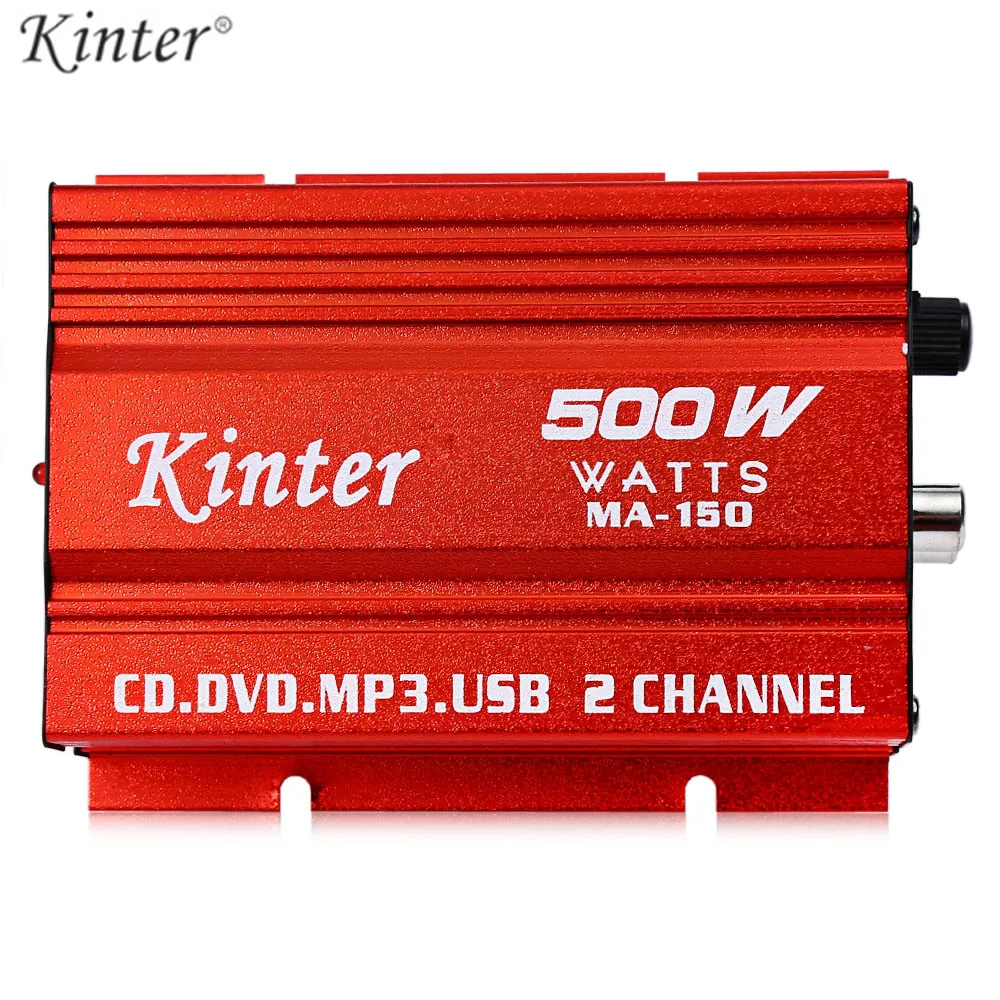 Kinter MA 150 20 Вт x В 2 5 в мини Hi Fi стерео цифровой усилитель мощности MP3 автомобильный