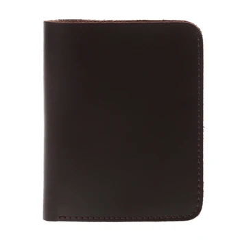 

2 Colors Horizontal/Vertical Men's Leather Slim Credit Card Holder Clutch Bifold Coin Purse Wallet Pockets