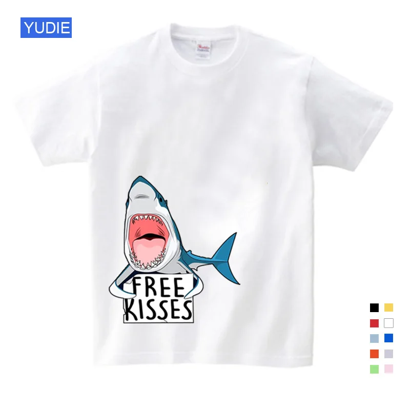 

Baby Boy Summer Baby T Shirt Baby Shark Children Tops T Shirts Shark BabySports Wear Clothes Casual Children Clothes T Shirt