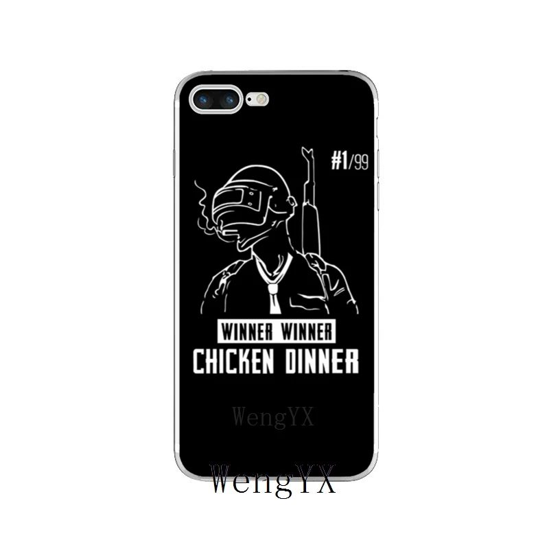 WengYX popular game PUBG gun print silicone Soft phone case For Huawei Honor 4C 5A 5X 5C 6 Play 6X 6A 6C pro 7X 8 9 Lite V8 V10