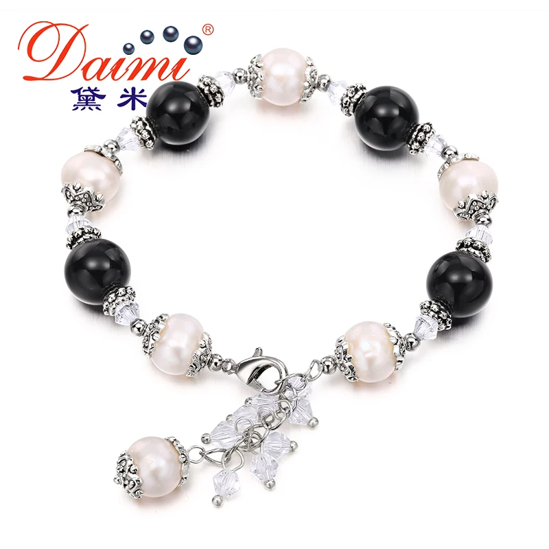 DAIMI 2016 Trendy Natural Pearl Bracelets Adjustable For Lady Summer Style Various Colors Are Available
