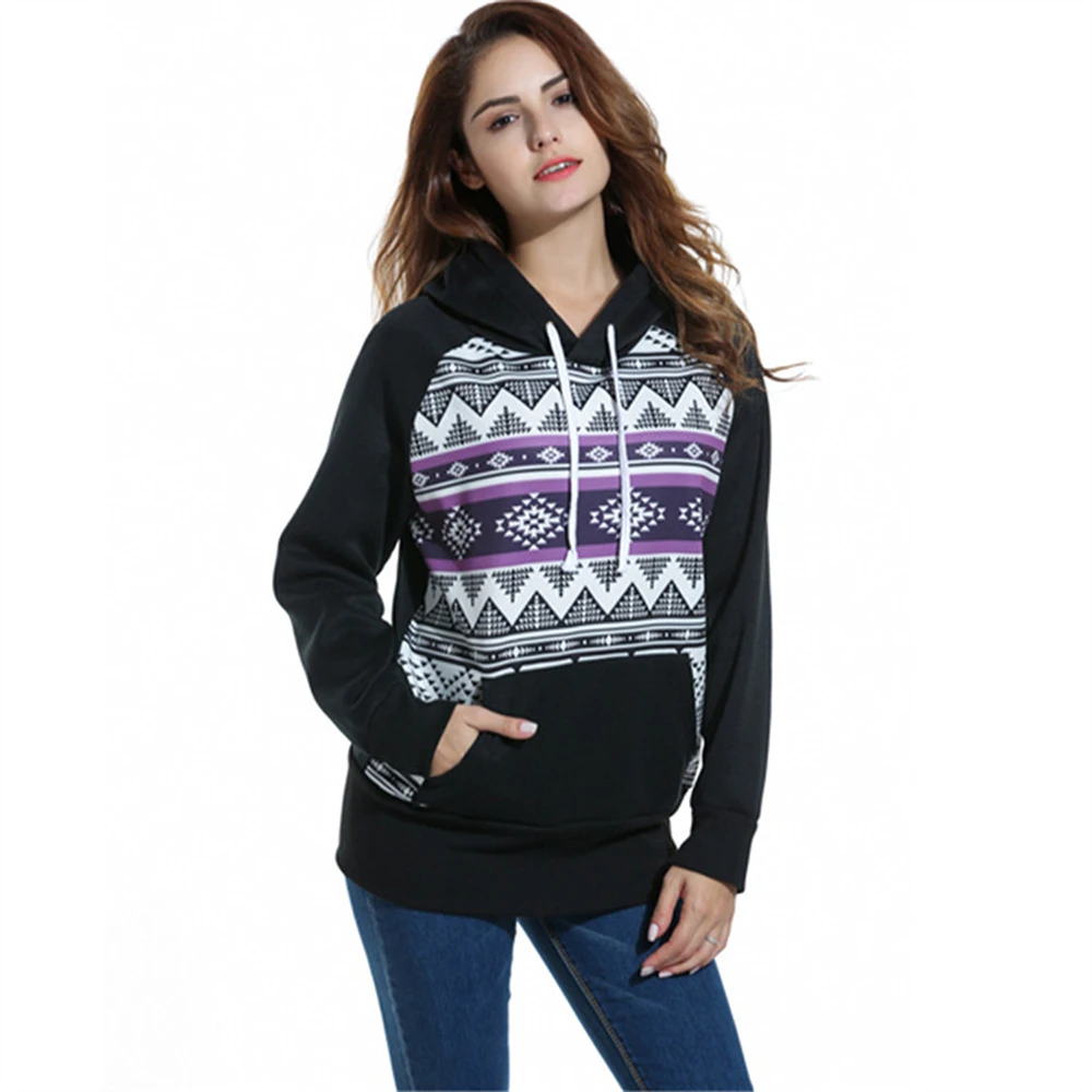 Kenancy Christmas Sweatshirt Women Long Sleeves Pockets