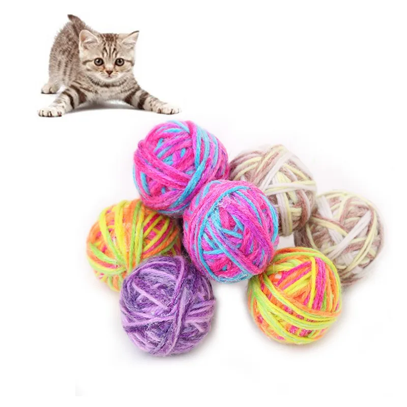 6 Pcs/lot Pet Durable Ball Toys for Solving Boredom Cats and Puppy