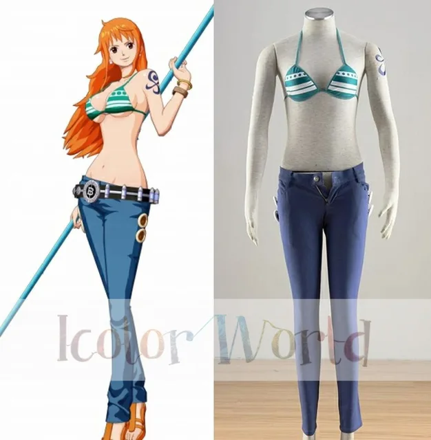 One Piece Nami Cosplay Costume Women s Suit in Anime Costumes From One Piece Nami Cosplay Costume Women s Suit in Anime Costumes From