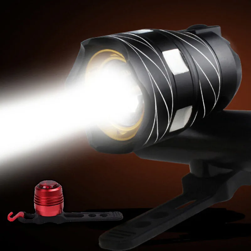 

BaseCamp Zoomable Cycling Safety Bicycle NEW Led Bike Light Bicycle Light Bycicle USB Rechargeable Built-in Battery Taillight