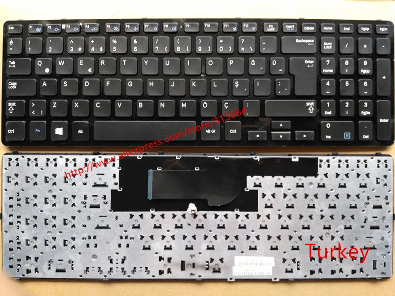 Клавиатура для ноутбука Samsung NP350E5C 355E5C NP365E5C BA75-04303A /BA75-04304F США Турция Русская