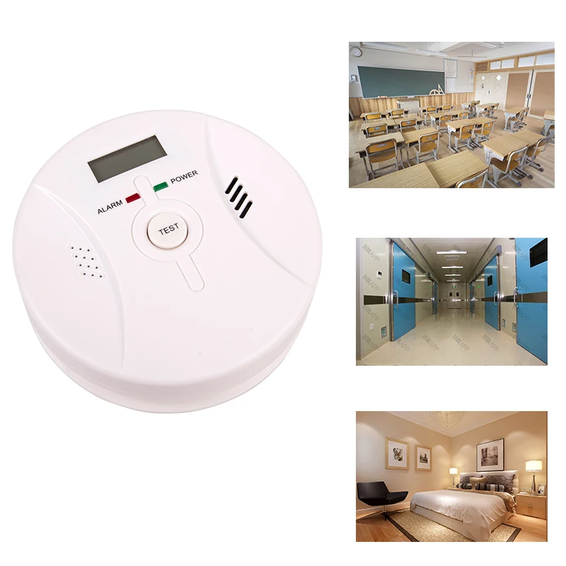 

2 In 1 Smoke Alarm Household Carbon Monoxide White Color Home Hotel Security Precautions Necessary Tools