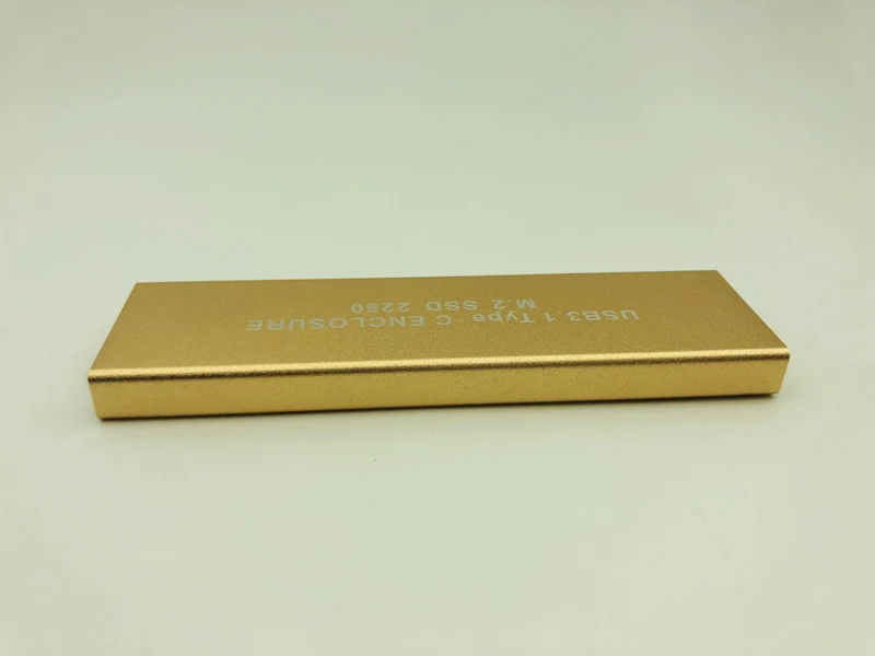 USB3.1 Type C к NGFF M.2 SSD корпус M2 чехол для HDD коробка 2230 2242 2260 2280 жесткий диск Золото