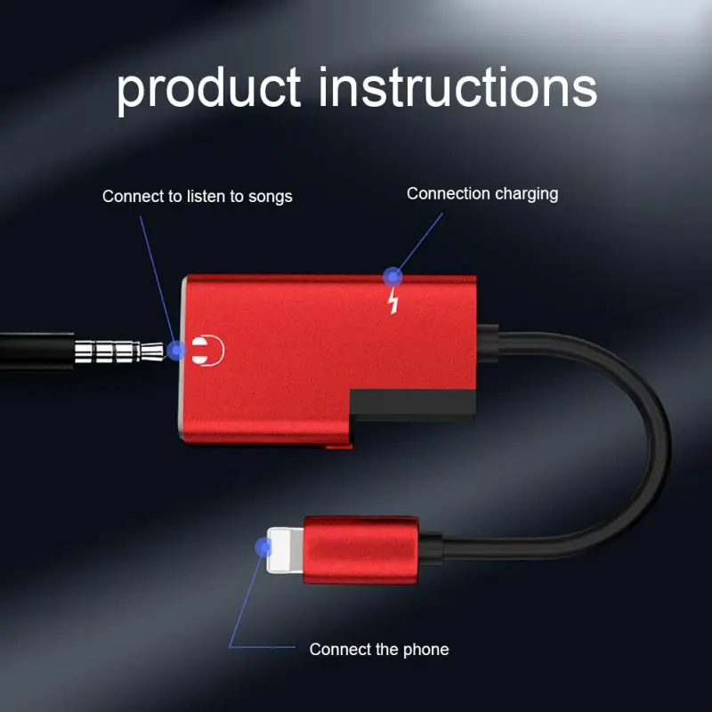 

Hot-selling 2in1 Durable Key Ring Comportable Practical Multifunctional Charging Cable lighting and 3.5mm For iphone