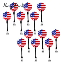 MagiDeal 12 шт./упак. Государственный Флаг США Безопасности Замена магнитных Дартс для Магнитная мишень для Дартса