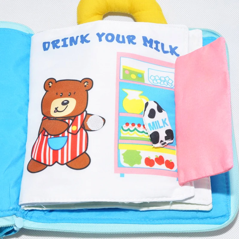 JJOVCE-Baby-Cloth-Book-Baby-Fabric-Books-Early-Educational-Learning-Toy-Learn-to-Wear-Baby-Bedtime-Game-Story-Sensory-Develop-03