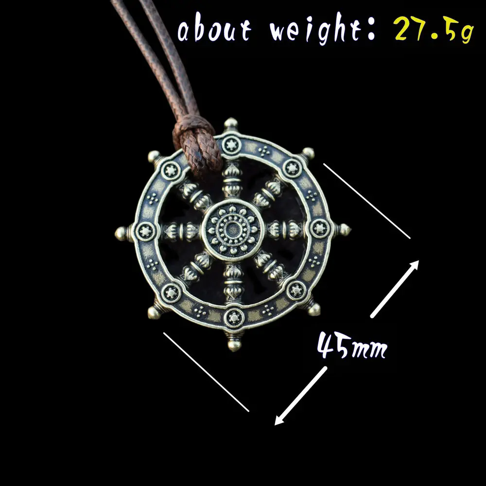 Санлан колесо дхармы жизни Самсары буддийский амулет кулон ожерелье талисман 1 шт