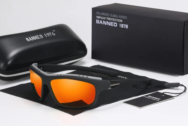 Ветрозащитные HD поляризационные спортивные мужские wo мужские солнцезащитные очки модный бренд крутые уличные анти-УФ очки gafas de sol - Цвет линз: orange