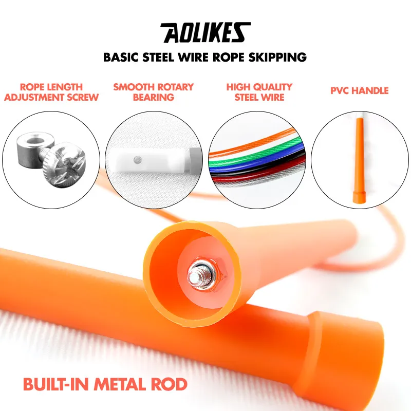 Crossfit Speed Jump Rope Professional Skipping Rope For MMA Boxing Fitness Skip Workout Training With Carrying Bag Spare Cable