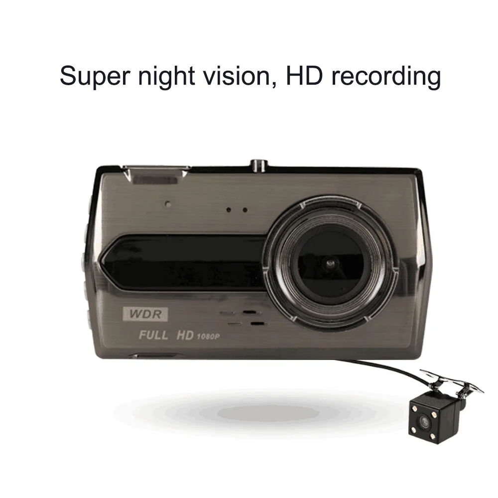 4 дюймовая Автомобильная DVR камера RGB дисплей 170 градусов широкоугольный заднего