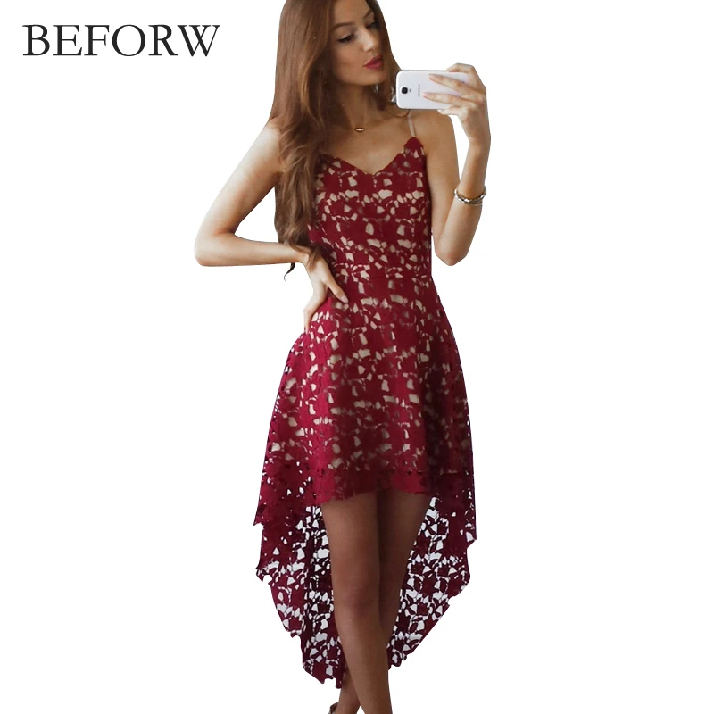 BEFORW Boho Dress Fashion Summer Women Sexy Dresses Casual Mini Clothing White Backless Lace Embroidery Beach Long Dress Vestido long-white-lace-dress