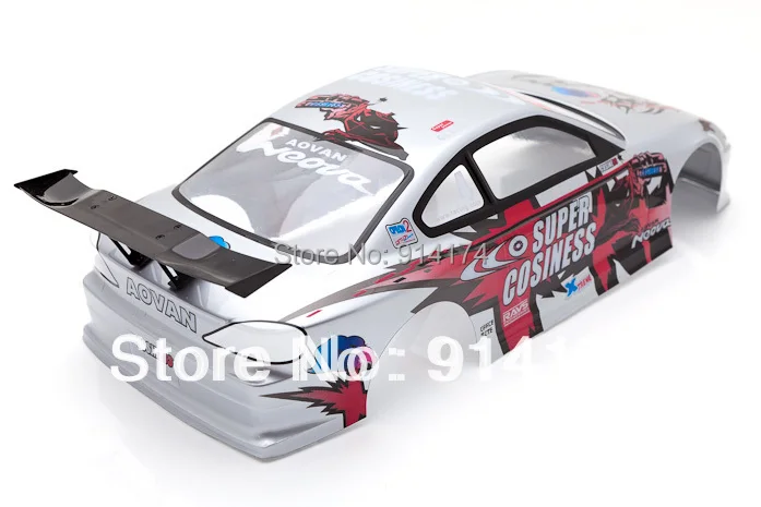 Корпус автомобиля YUKALA 1/10 R/C ПВХ Окрашенный корпус для гоночного rc 190 мм №: 007 2