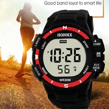 Цифровые часы Модные Мужские Аналоговые цифровые военные армейские спортивные светодиодный водонепроницаемые наручные часы подарок