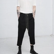 27-44 Для мужчин одежда GD стилист Подиум модная Высококачественная обувь повседневные ботильоны длина Штаны Большие размеры костюмы