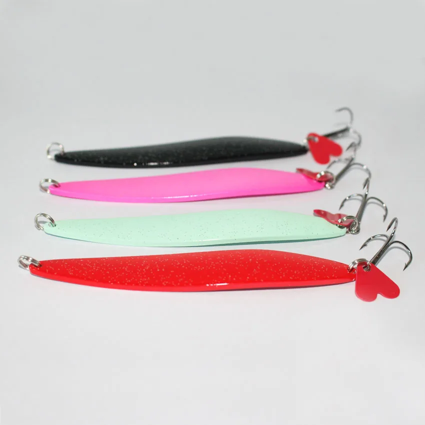 

free shipping 11cm/30g metal fishing lure spoon bait 8pcs/lot mixed colors swimbait isca artificial lure saltwater bass lure