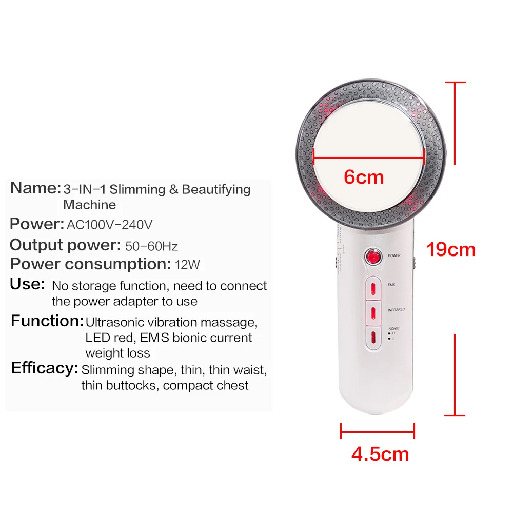 Ультразвуковая кавитация, EMS, массажер для похудения, антицеллюлитный, для похудения, RF, инфракрасная терапия, оборудование для красоты, массажер