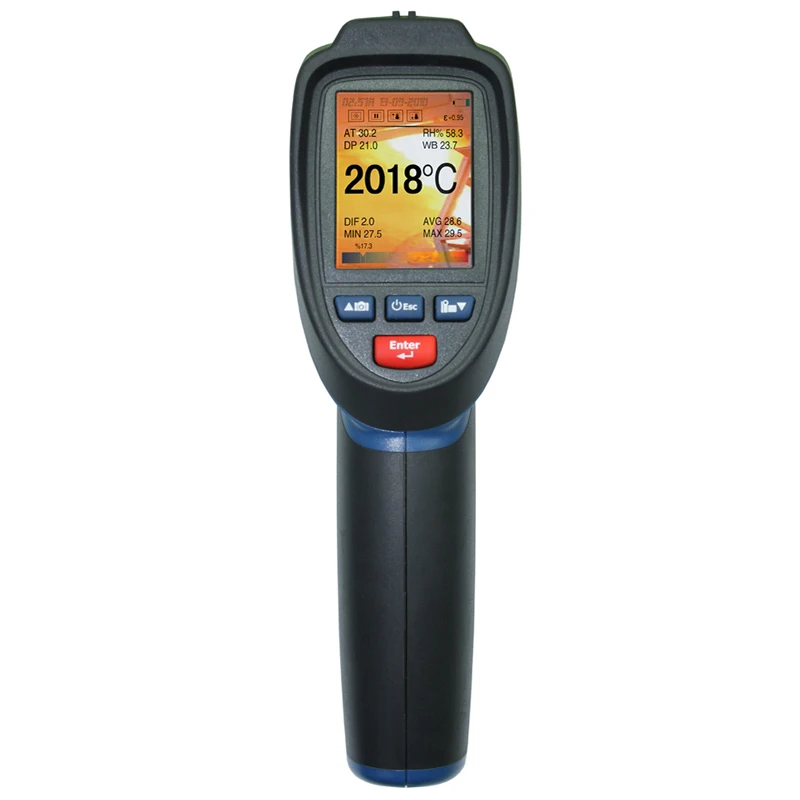 Инфракрасные Видео Термометры визуальные Инфракрасные ИК-Термометры с TFT цветной ЖК-DT-9862 терморегулятор