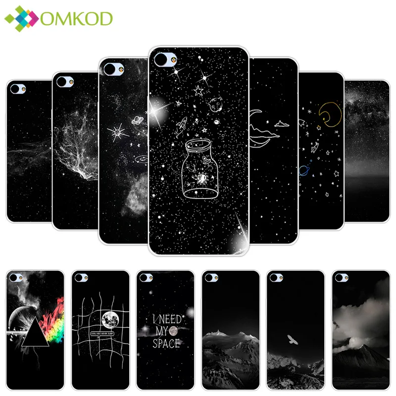 

Phone Case For Meizu U20 Black Back Matte Starry Cover for Meizu U 20 Covers Soft Silicone Phone Bag Fashion Skin TPU Shell