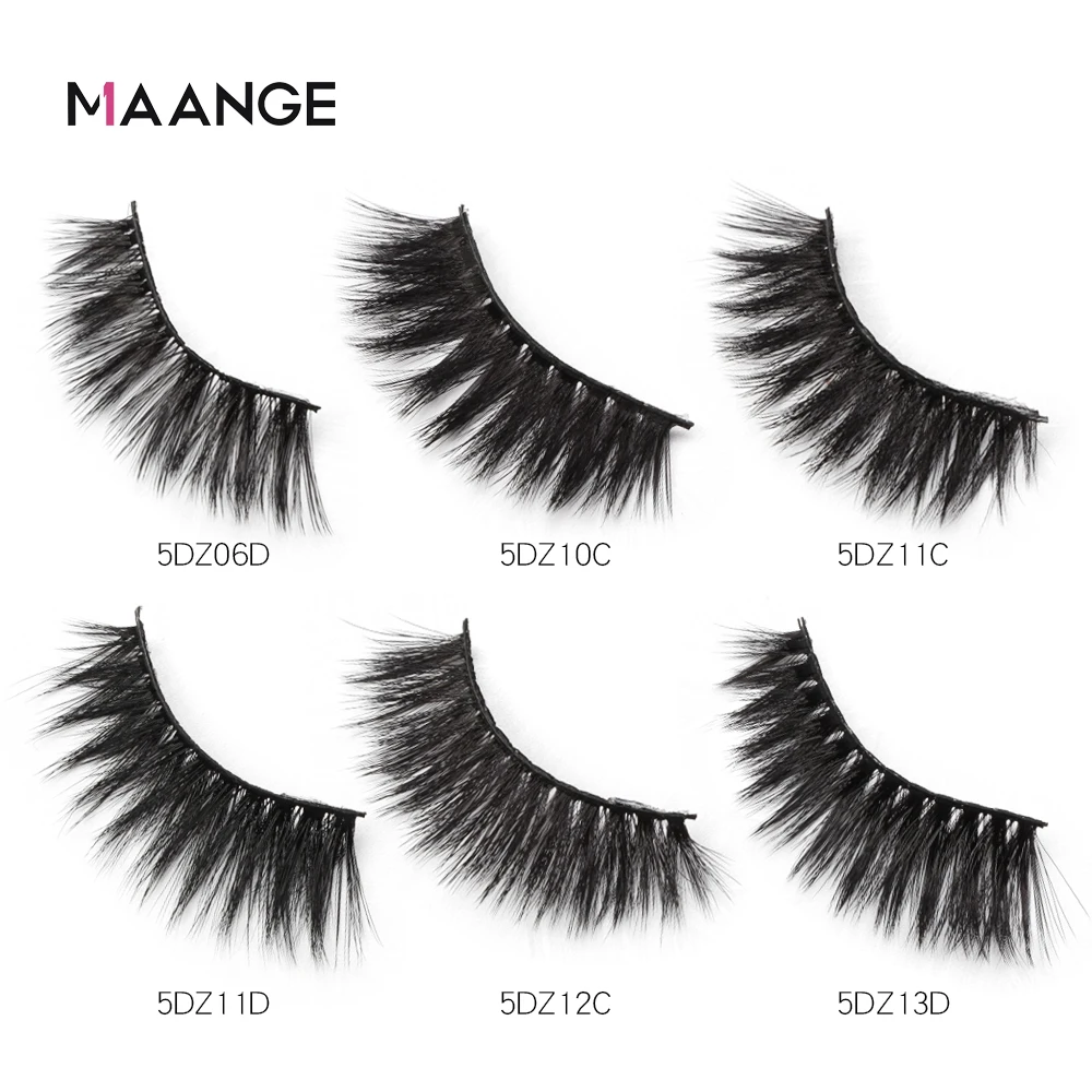 

MAANGE 9 Pairs Handmade False Lashes Makeup False Eyelashes 100% Cruelty Free Lashes Reusable Thick Natural Eyelashes Extension