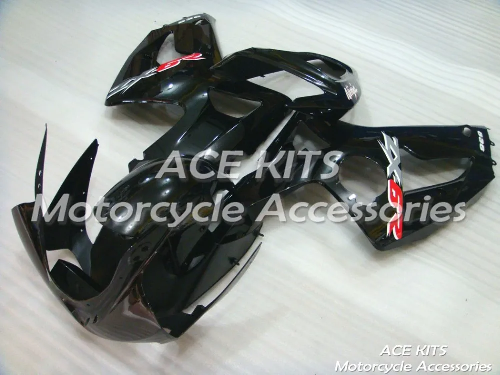 

New ABS motorcycle Fairing For Kawasaki ZX-6R 636 2003-2004 Injection Bodywor sensational black ACE No.909