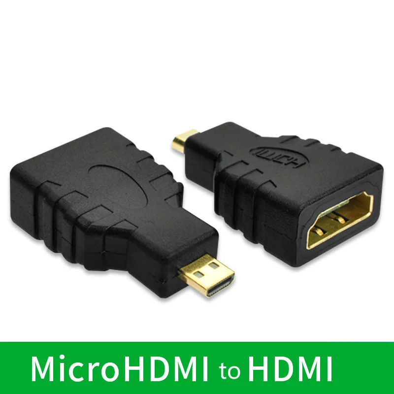 Micro HDMI Мужской к HDMI Женский адаптер 1080 P конвертер разъем HD ТВ камера Micro HDMI Тип для htc