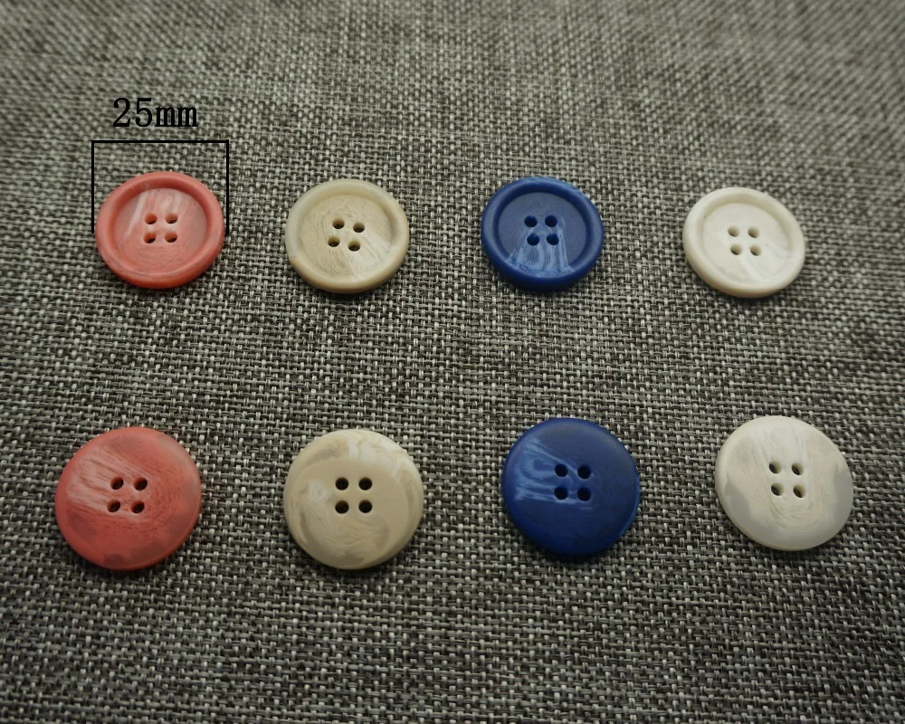 С 4 отверстиями 25 мм кабошоны круглые Пластик смолы кнопки подходят для шитья, скрапбукинга "сделай сам" Аксессуары для Костюмы костюм/модные пряжки