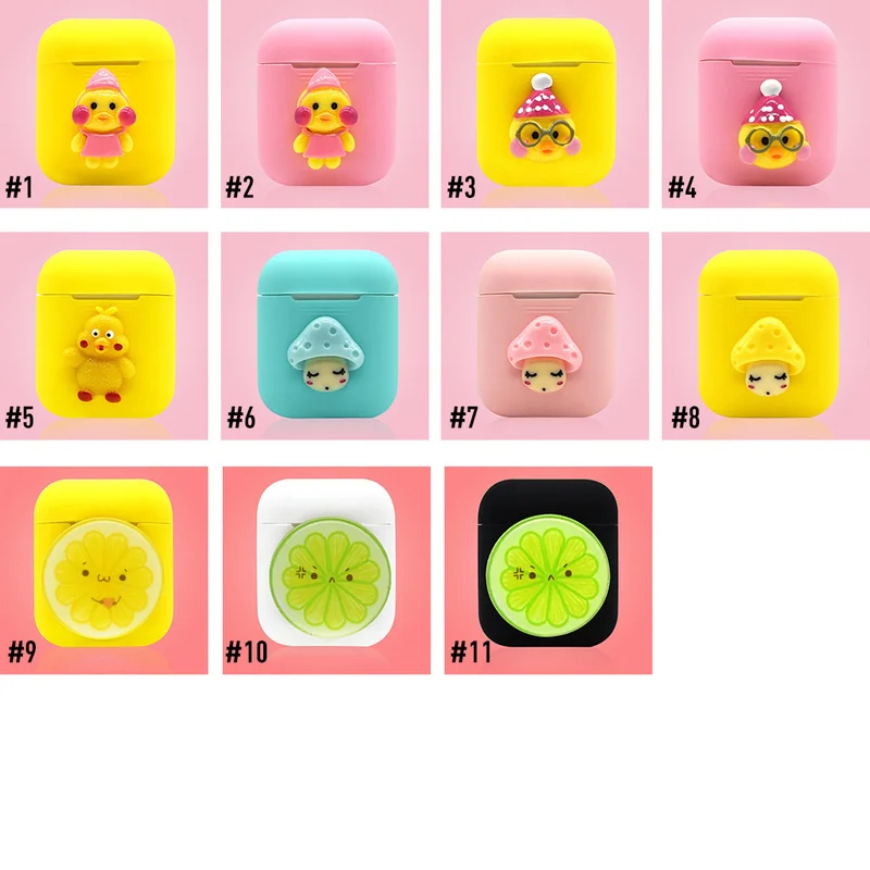 

Multi-color Silicone Skin Case For Airpods Proof Protector Cover Anti-Lost Wireless Bluetooth Earphone Accessories