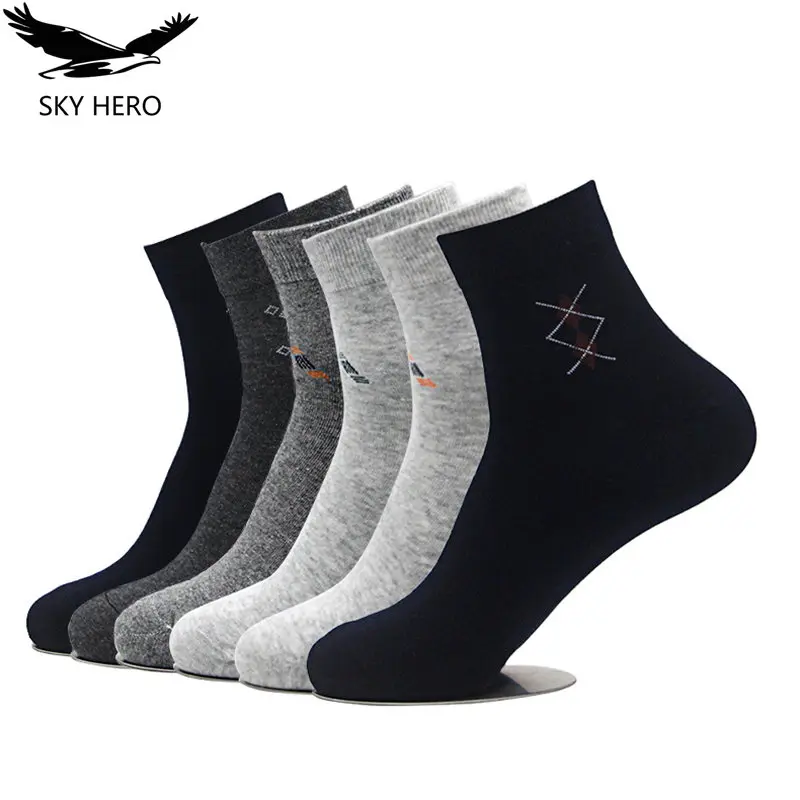 6pairslot Socks Men Cool Men's Casual Combed Cotton Socks Crew Winter Hombre Sock Man Short Socken Gifts for Men