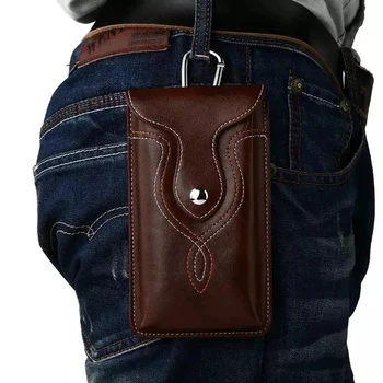 

Outdoor Leather Waist Belt Phone Case Cover Bag Holster For Doogee Shoot 2 / Acer Liquid Z6E / HomTom HT37 Fly Cirrus 11 FS517