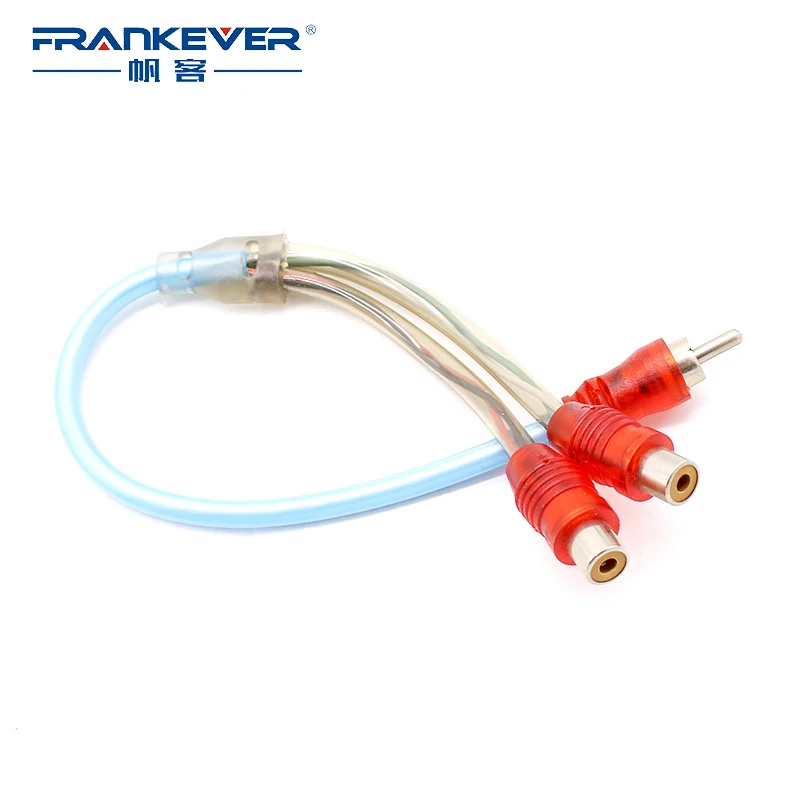 Аудиокабель Frankever 1 RCA мама к 2 папа 2RCA Y разветвитель Кабель для усилителя