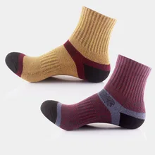 Партия из 4 пар мужские хлопок термо Носки для зимы качество сжатия Носки фиолетовый ретро теплые носки удобные флисовые sockken