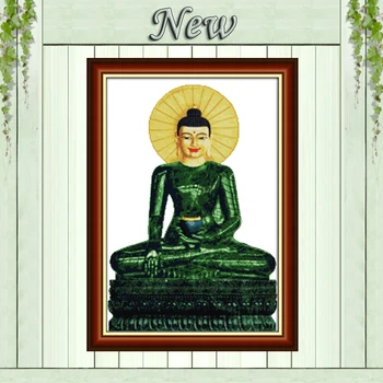

The universe peace big jade buddha Counted Printed on canvas DMC 11CT 14CT Cross Stitch Needlework Sets embroidery kits mascots
