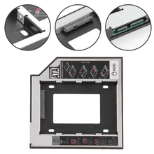 Новое поступление SATA 3,0 2nd HDD Caddy 9,5 мм для 2,5 "2 ТБ SSD корпус жесткого диска со светодиодной подсветкой для ноутбука DVD-ROM Оптический отсек(China)