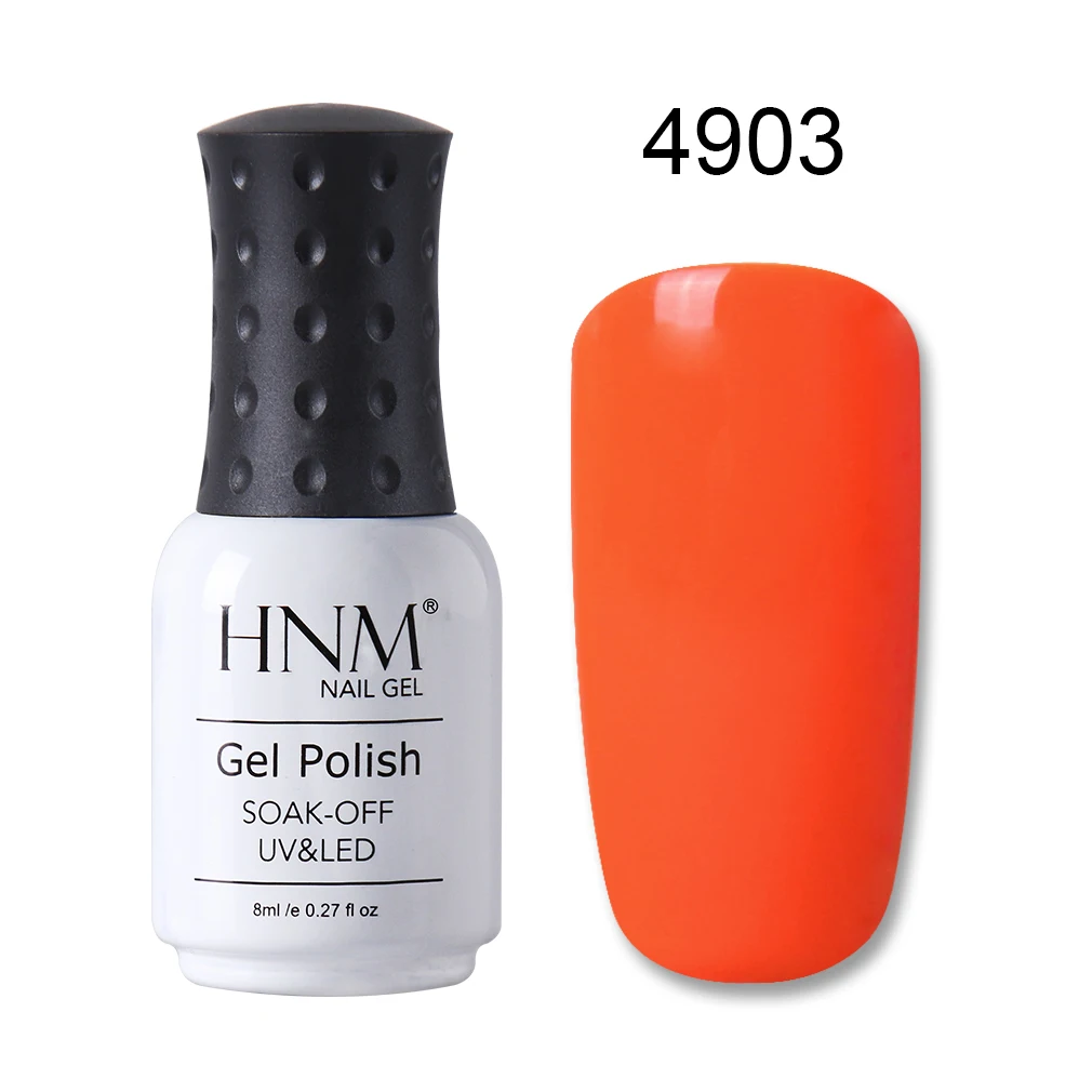 HNM 8 мл УФ-лак для ногтей Макарон замачивается Полуперманентная штамповка Краска Лак для ногтей Vernis a Ongle Гель-лак Nagellak штамповка - Цвет: 4903