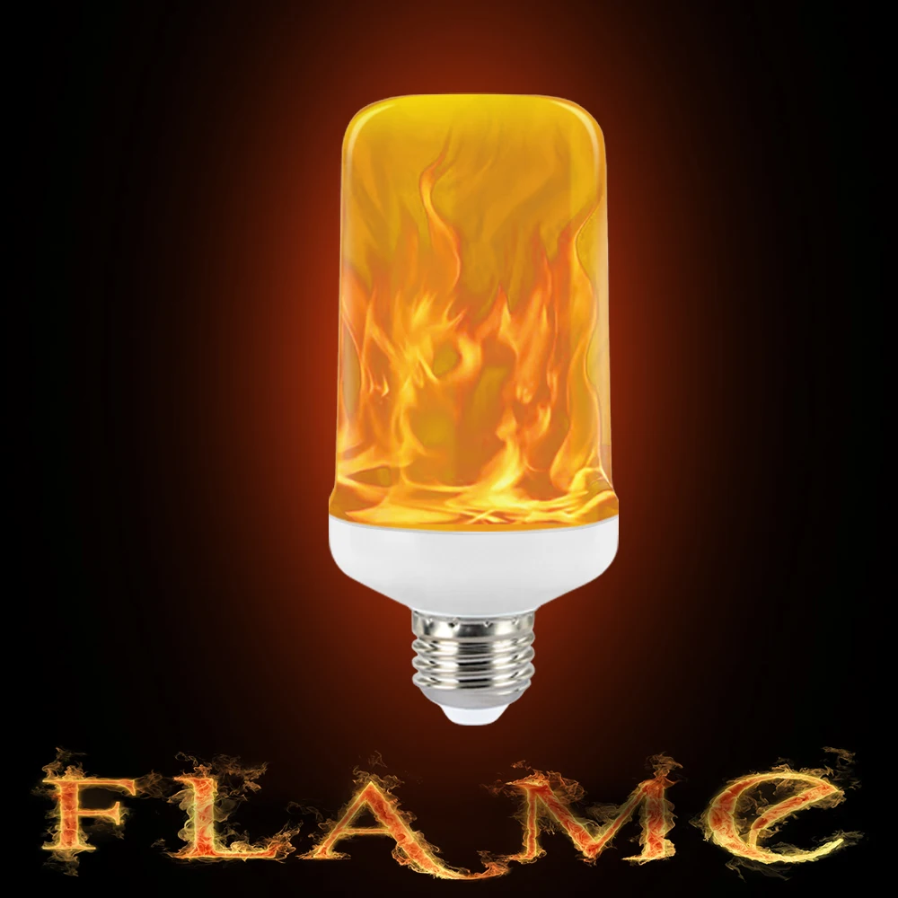 

Original Factory E27 E26 LED Flame Effect Fire Light Bulbs 5W 9W Flickering Emulation Flame Lamp For Holiday Christmas Decor