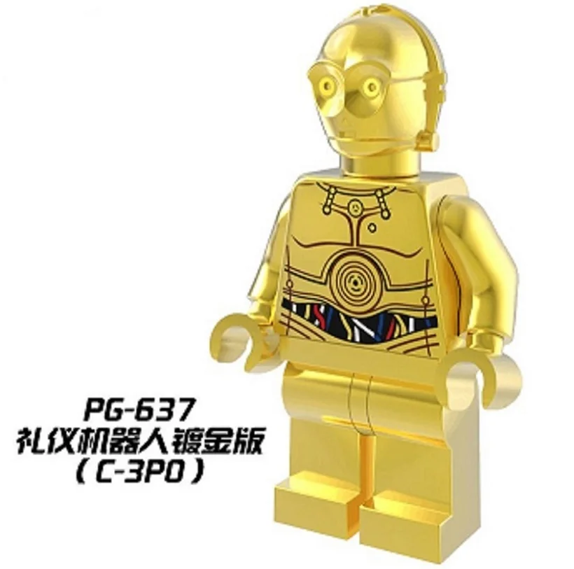 

Batman Super Heroes Mini Avenger Figure Star Wars Theory Figures Protocol C3PO Building Block Toy Compatible with Legoe PG637